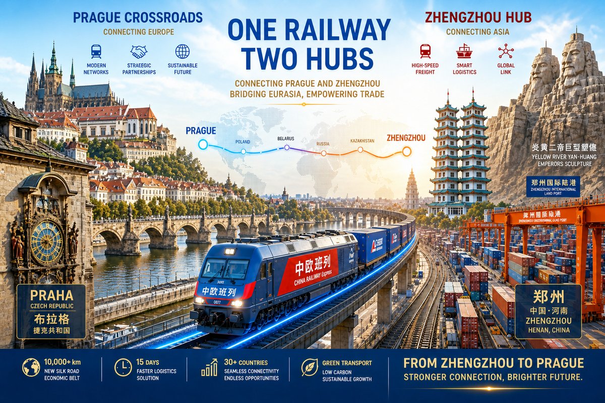 China-Europe Railway Express: Zhengzhou-Prague